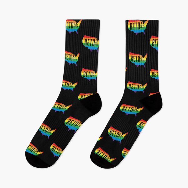 Item preview, Beto 2024 LGBTQ / LGBT Rainbow Flag: Beto Orourke For President Campaign designed and sold by YikesForever.