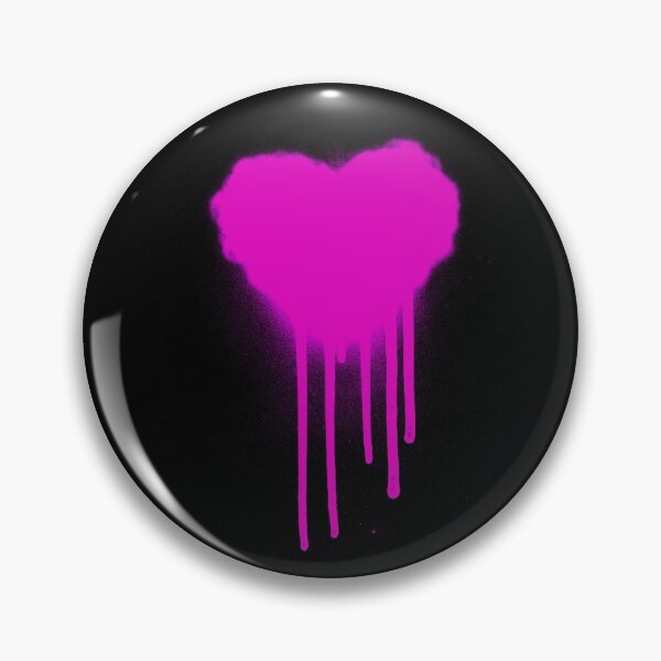 Item preview, Drippy Graffiti Heart Pink designed and sold by that5280lady.