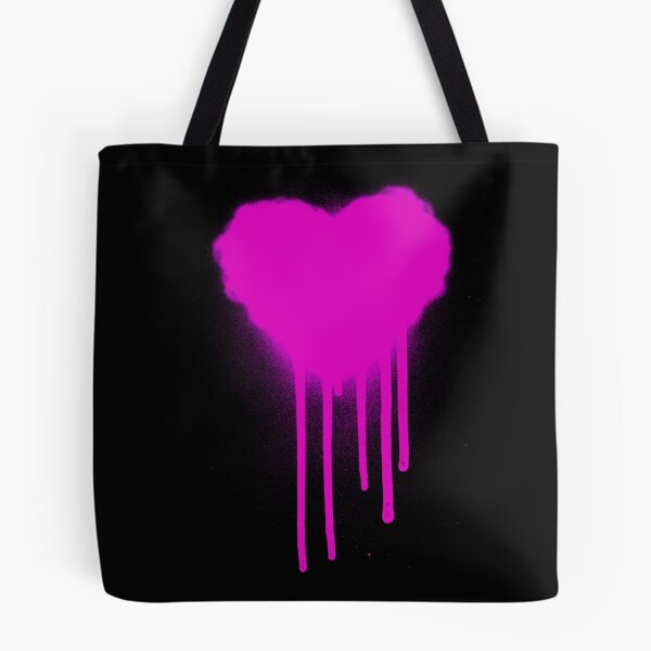 Item preview, Drippy Graffiti Heart Pink designed and sold by that5280lady.