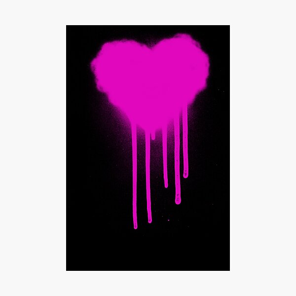 Item preview, Drippy Graffiti Heart Pink designed and sold by that5280lady.