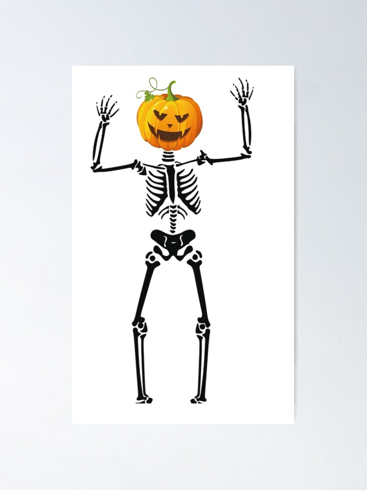 Skeleton Dabbing Shirt Floss Dance Pumpkin Halloween Youth Kids Tshirt 