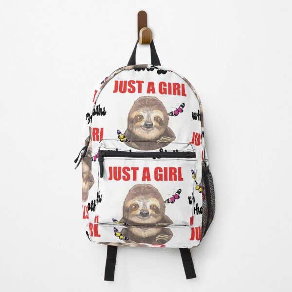 Item preview, Just A Girl Who Loves Piles of Sloths and Butterflies designed and sold by TJHstudio.