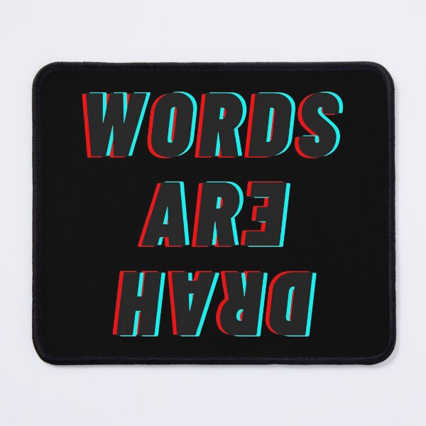 Item preview, Words Are Hard (Black) designed and sold by Colorful Misfits.