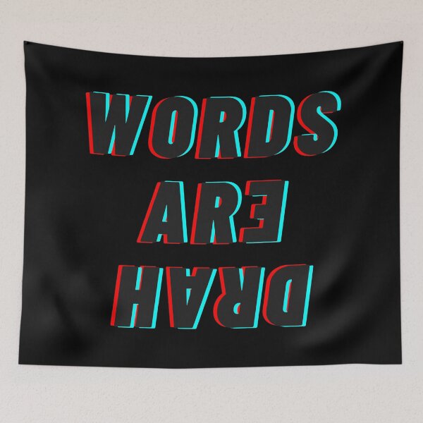 Item preview, Words Are Hard (Black) designed and sold by Colorful Misfits.