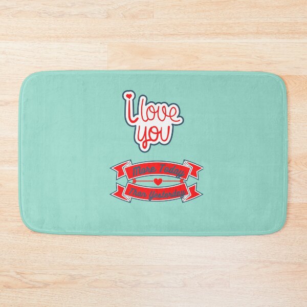 Item preview, I love you more today than yesterday cute qoute design  designed and sold by Tshepomuza.