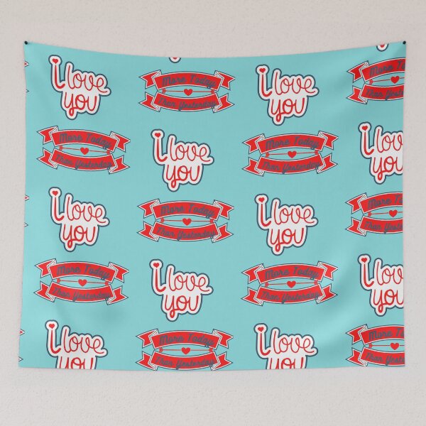 Item preview, I love you more today than yesterday cute qoute design  designed and sold by Tshepomuza.