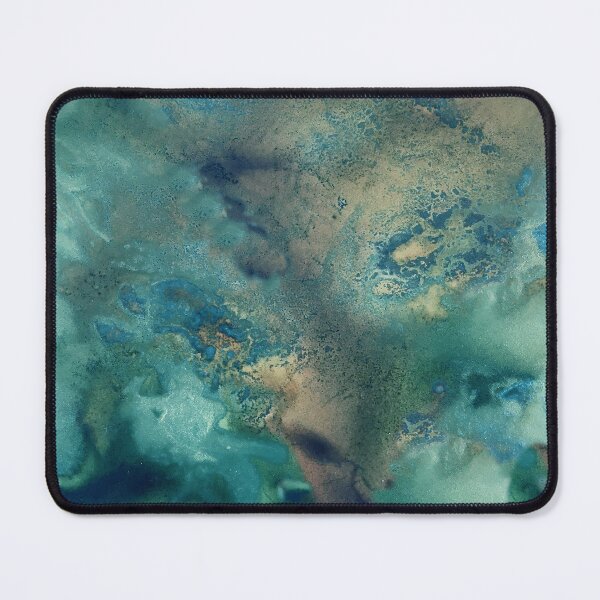 Item preview, Ocean in Turquoise, Aqua and Gold designed and sold by Jenie Yolland.