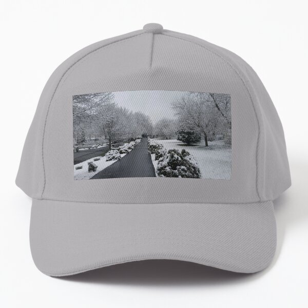 Snow covered Path Baseball Cap