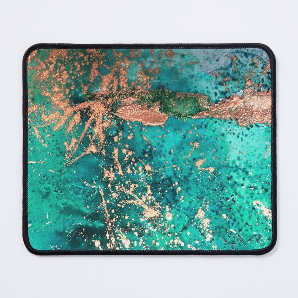 Item preview, Universe Birth, Aqua and Copper Abstract designed and sold by Jenie Yolland.