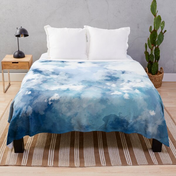 Item preview, Shades of Blue Watercolor Minimalist Abstract Art designed and sold by Carissa McCloud.