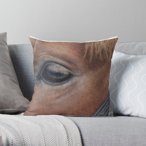 Its in the eye Throw Pillow