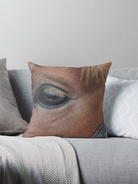 Its in the eye Throw Pillow