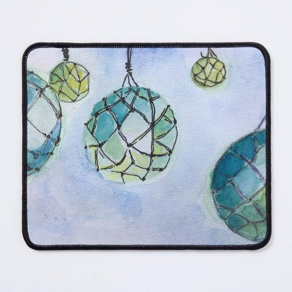 Item preview, Original watercolour of trawler net floats designed and sold by Jenie Yolland.