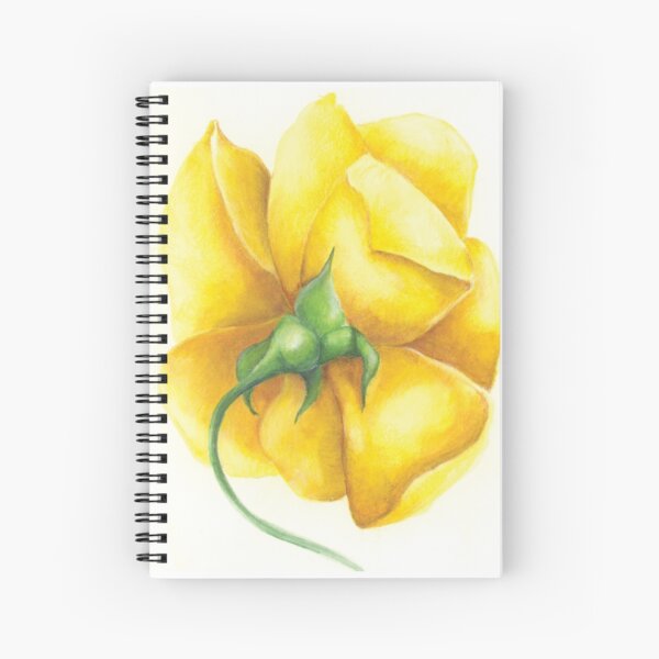 Yellow Rose Spiral Notebook