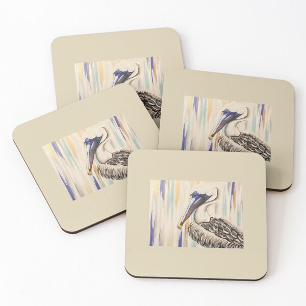 Item preview, Beach Pelican Abstract Art designed and sold by Carissa McCloud.