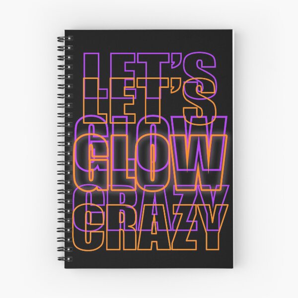 Item preview, Let's Glow Crazy Orange and Purple designed and sold by that5280lady.