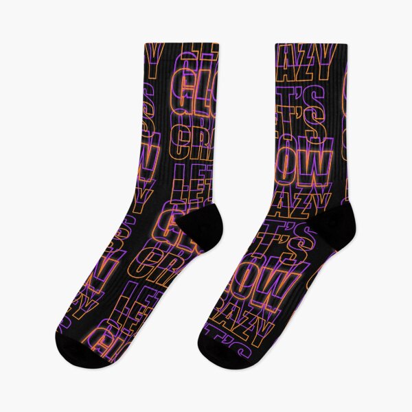 Item preview, Let's Glow Crazy Orange and Purple designed and sold by that5280lady.