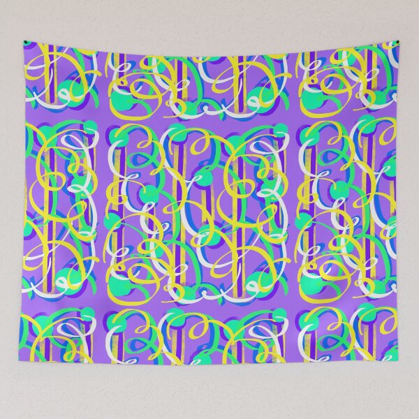 Item preview, Party Streamers on purple designed and sold by RC-aRtY.