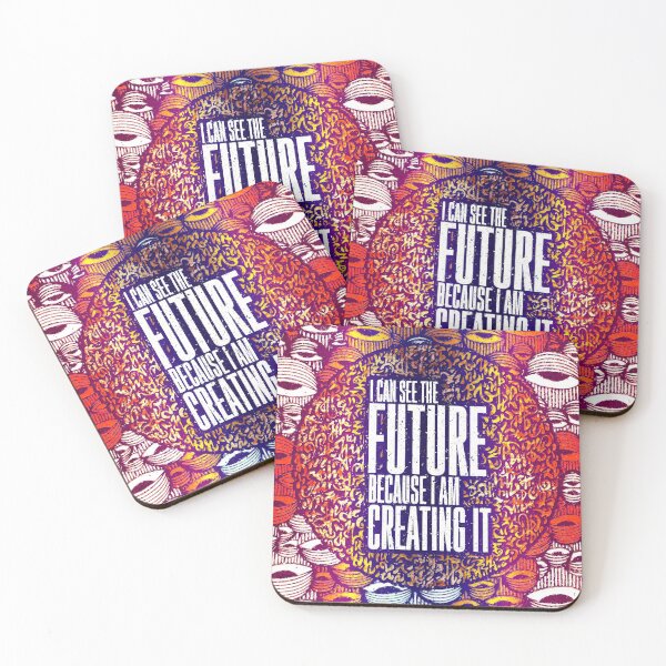Item preview, I can see the future because I am creating it! Fun Design Abstract Vibrant Art Bright Colourful designed and sold by graphicjunction.