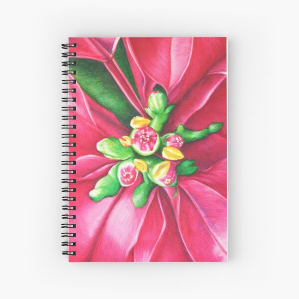Pink Flower Spiral Notebook