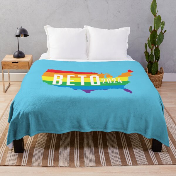 Item preview, Beto 2024 LGBTQ / LGBT Rainbow Flag: Beto Orourke For Texas Governor designed and sold by YikesForever.