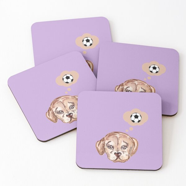 Item preview, Cute puppy thinking about soccer  designed and sold by ijdesigns.