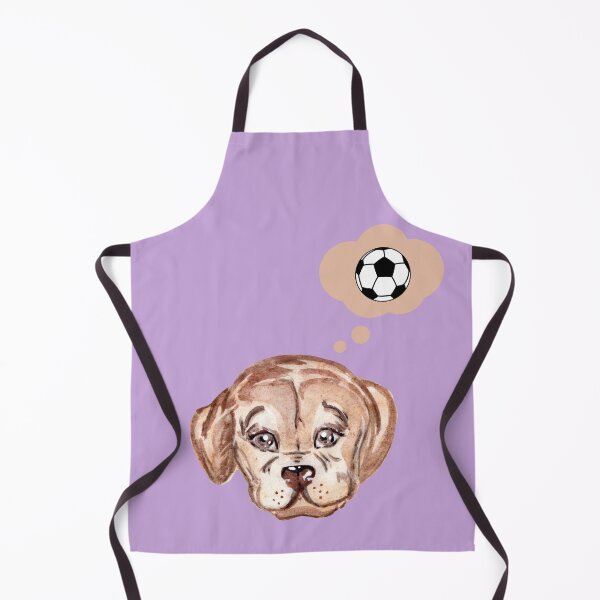 Item preview, Cute puppy thinking about soccer designed and sold by ijdesigns.