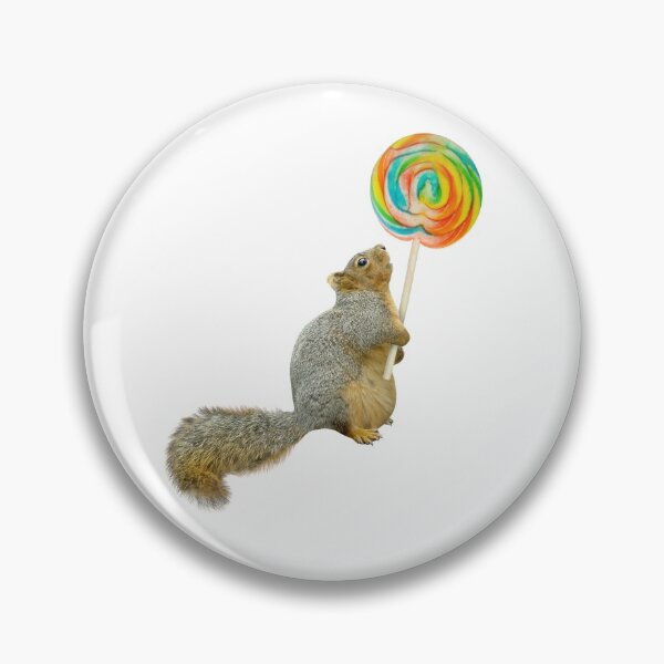 Item preview, Fat Squirrel with Lollipop designed and sold by catsclips.