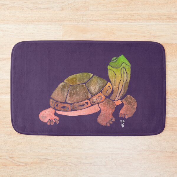 Item preview, Relaxed Rasta Turtle in Watercolor designed and sold by Yayilustra.