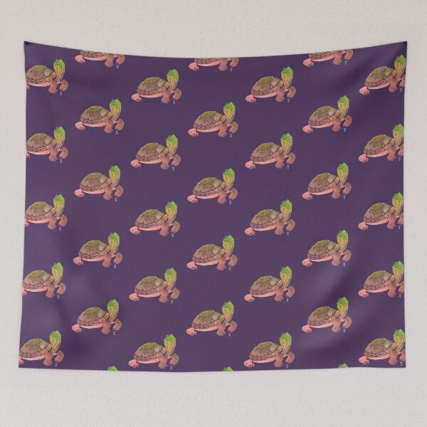 Item preview, Relaxed Rasta Turtle in Watercolor designed and sold by Yayilustra.