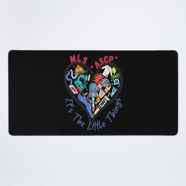 Item preview, MLS(ASCP) HEART IT'S THE LITTLE THINGS LAB TECH designed and sold by Hippiesole.