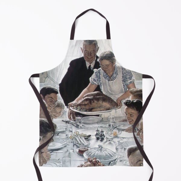 Item preview, Thanksgiving Dinner by Norman Rockwell (1943) Wholesome Fine Art for the Holidays designed and sold by CoolArtGeek.