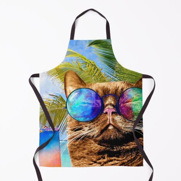 Item preview, Funny Cat on Beach 675 designed and sold by artbylucie.
