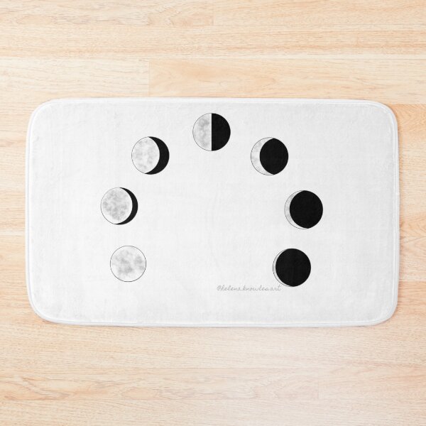 Item preview, Moon Phases White  designed and sold by Helena-Ks-Art.