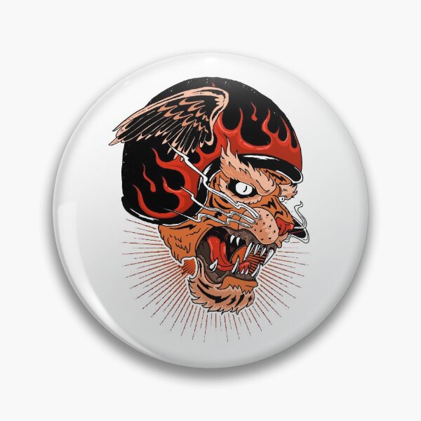 Item preview, Moto TIGER IN FIRE designed and sold by artorno.