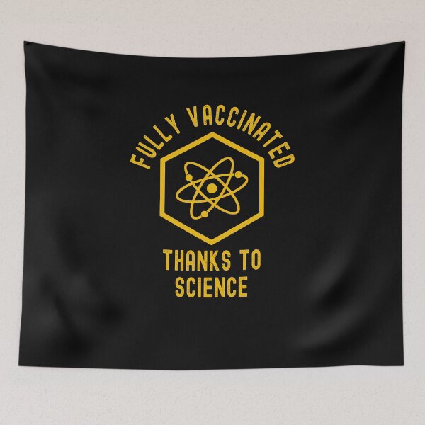 Item preview, Fully Vaccinated Thanks to Science - Funny Pro Vaccine 2021 Yellow Design designed and sold by Dorkification.