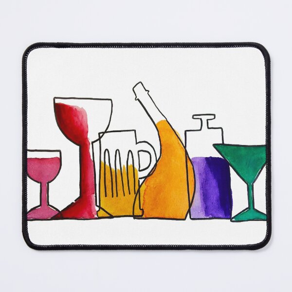 Item preview, The Bar, Bottles, glasses, drinks designed and sold by Jenie Yolland.