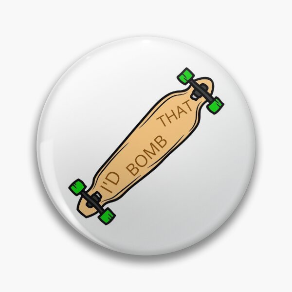Item preview, I'd Bomb That Longboard designed and sold by NoSpecialShop.