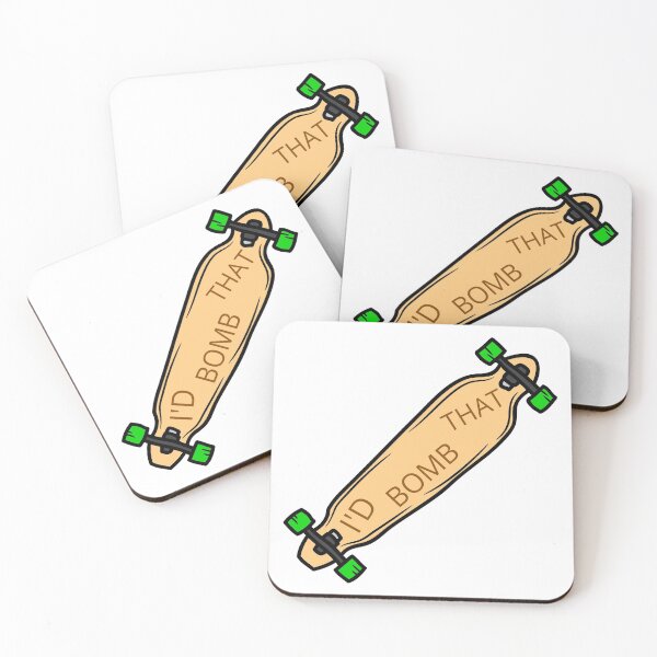 Item preview, I'd Bomb That Longboard designed and sold by NoSpecialShop.