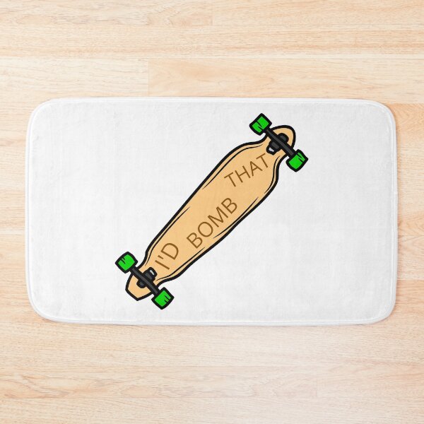 Item preview, I'd Bomb That Longboard designed and sold by NoSpecialShop.