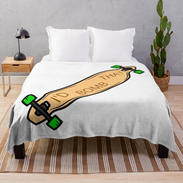 Item preview, I'd Bomb That Longboard designed and sold by NoSpecialShop.