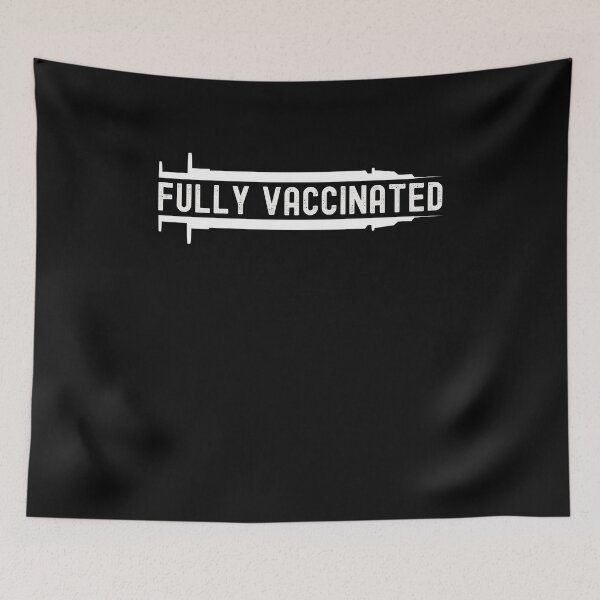 Item preview, Fully Vaccinated White Syringe Design - Funny Pro Vaccine 2021 designed and sold by Dorkification.