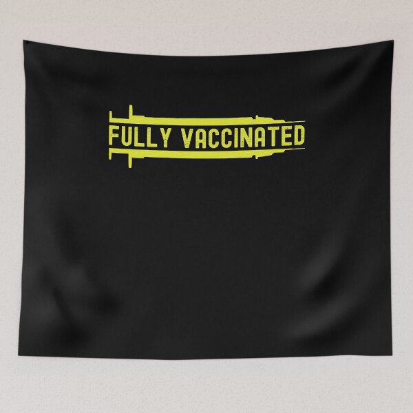 Item preview, Fully Vaccinated Yellow Syringe Design - Funny Pro Vaccine 2021 designed and sold by Dorkification.