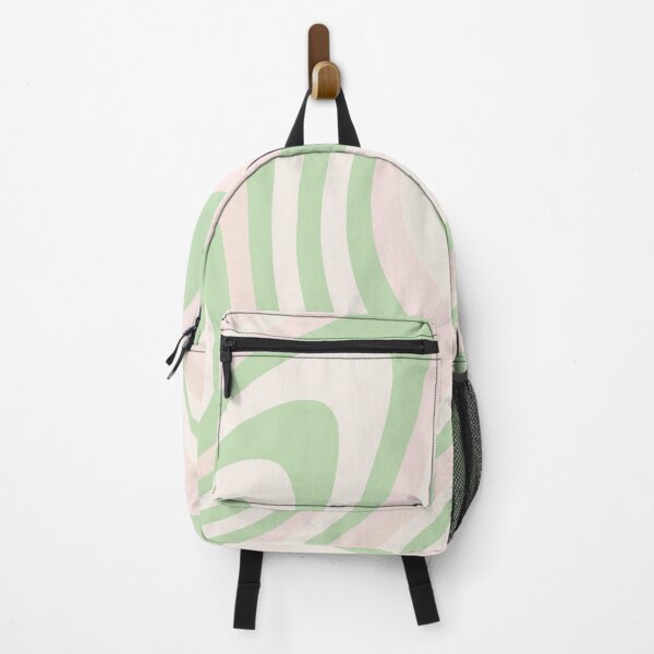 Item preview, Pastel Green, Pink and Peach Abstract Liquid Grooves designed and sold by patternsoup.