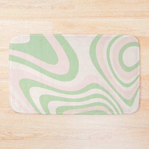 Item preview, Pastel Green, Pink and Peach Abstract Liquid Grooves  designed and sold by patternsoup.