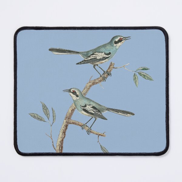 Item preview, Delft Blue Ephemera Fly Catcher Birds designed and sold by RedThorThreads.