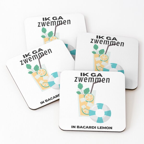 Item preview, Ik ga zwemmen in Bacardi Lemon designed and sold by Zoef-Design.