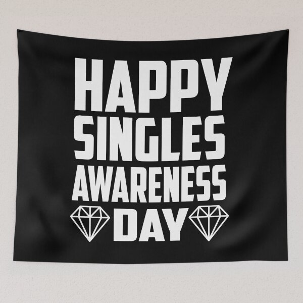 Item preview, Happy Singles Awareness Day, Funny Heart Design designed and sold by ussastore.