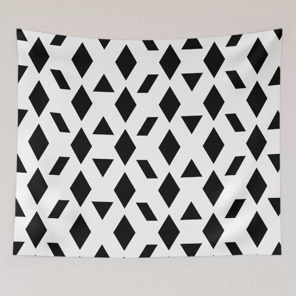 Item preview, Black And White Retro 1960's Geometric Pattern designed and sold by HushedCreations.