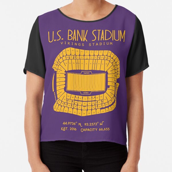 Minnesota Vikings, US Bank Stadium Women's T-Shirt by John